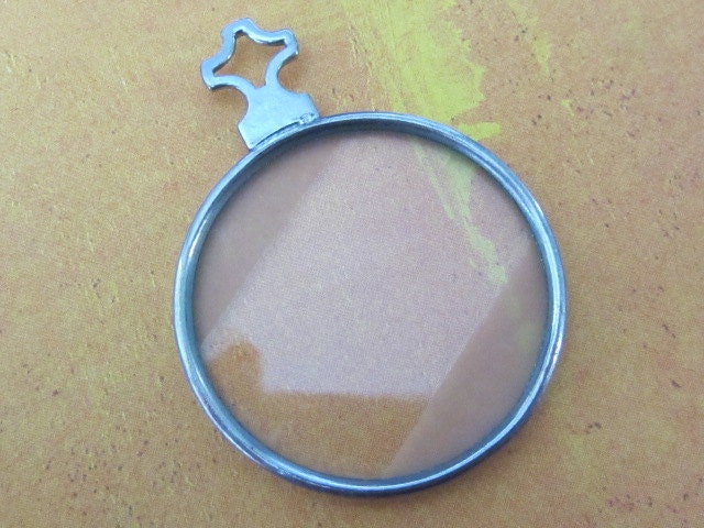 Vintage old optical lens - Steampunk jewlery - Altered art - Monocle - Pendant - M12