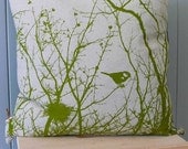 Winter Nest Cushion Cover - Green
