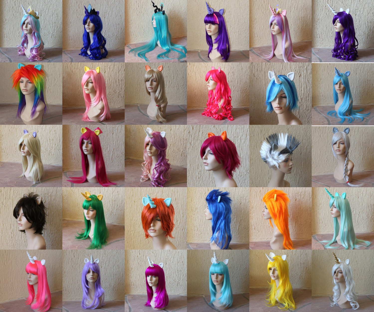 Unicorn costume wig - unicorn cosplay / horn / last unicorn costume / amalthea costume / soraka