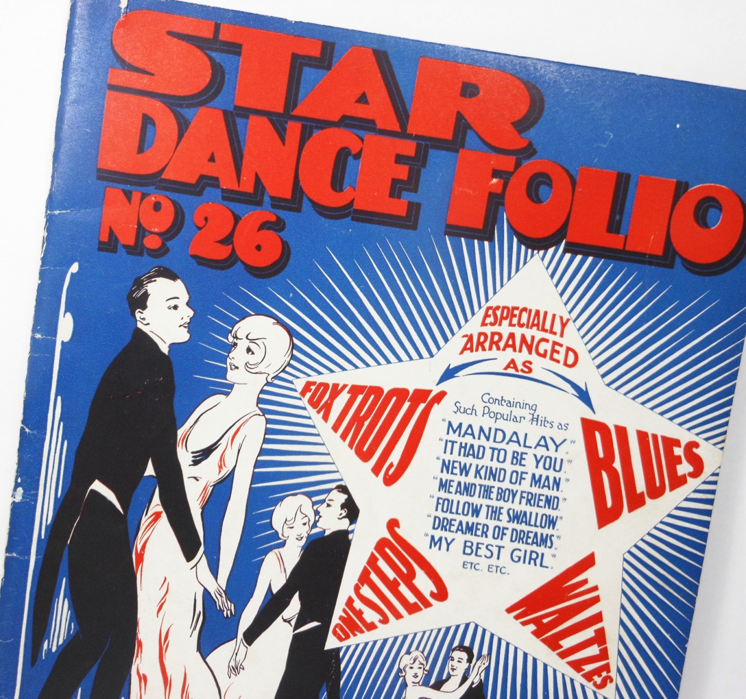 Vintage Sheet Music Book Star Dance Folio 1924 Fox Trots Blues Waltz Piano Solo Paper Ephemera PeachyChicBoutique on Etsy