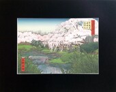 100 Famous Views of Philadelphia: Spring View of Shofuso, small matted print