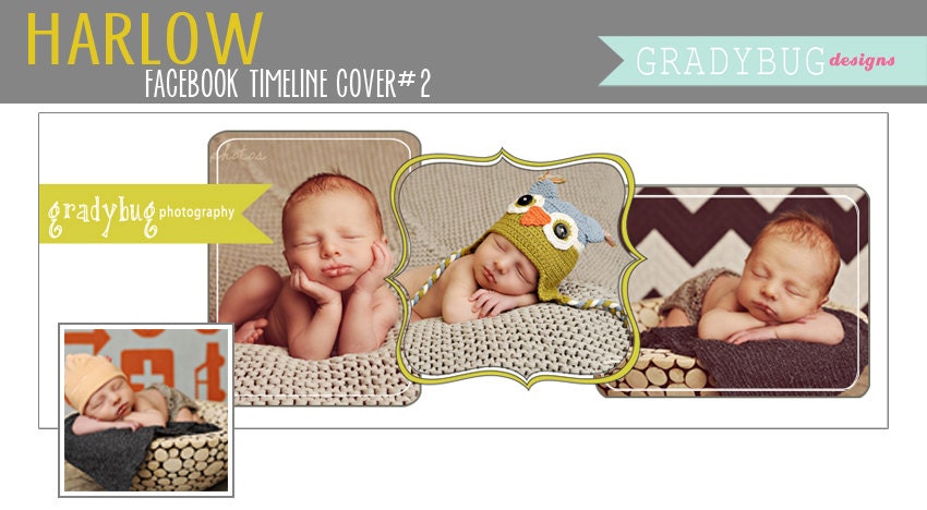 Harlow 2 Facebook Timeline Cover - Facebook Timeline Templates - Photoshop Templates