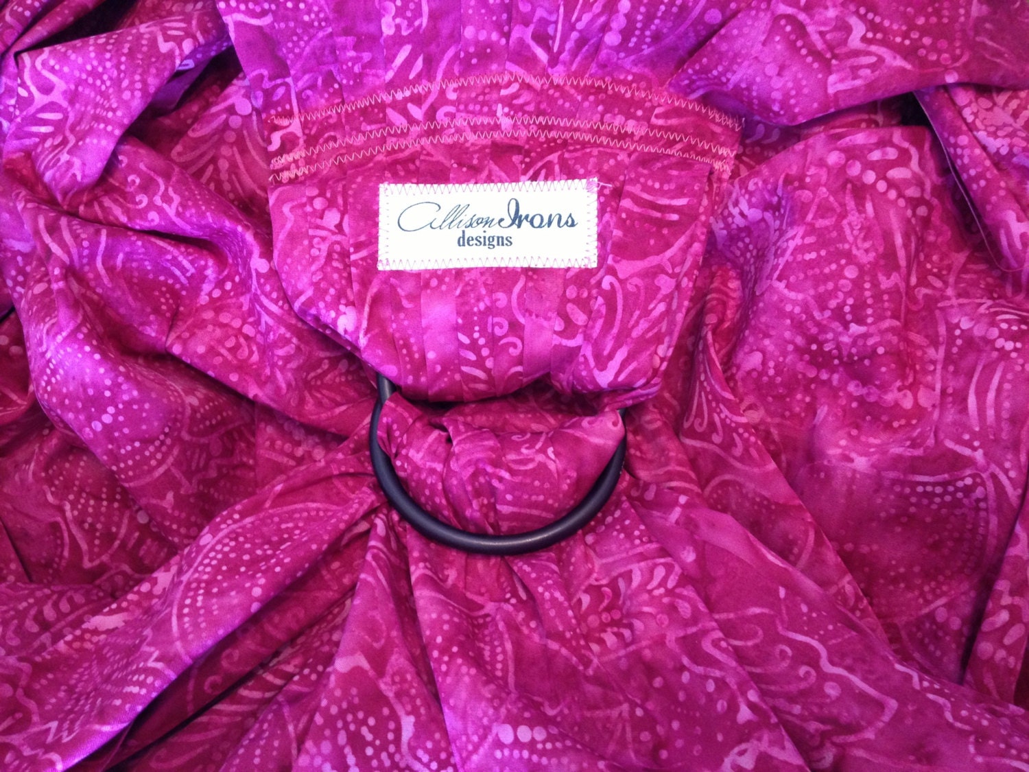 Hot Pink with Black Rings Ring Sling