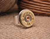 Shotgun Casing Jewelry - Winchester 20 Gauge Shotgun Shell Casing Statement Ring