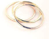 Simple Hand Forged Gold Filled Stacking ring