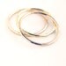 Simple Hand Forged Gold Filled Stacking ring