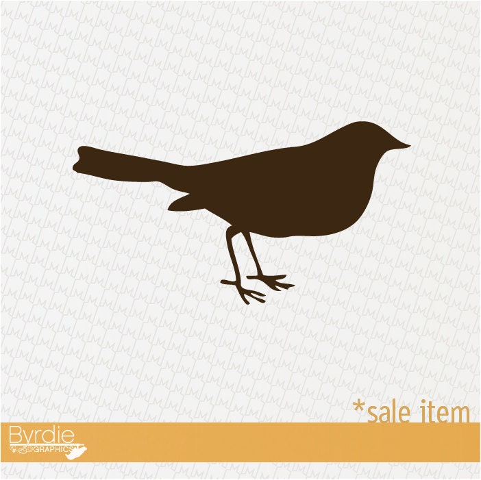 Vinyl Wall Decal SALE- DARK BROWN Bird Vinyl Wall Graphic, Vinyl Wall Decal, Sticker, Free Shipping