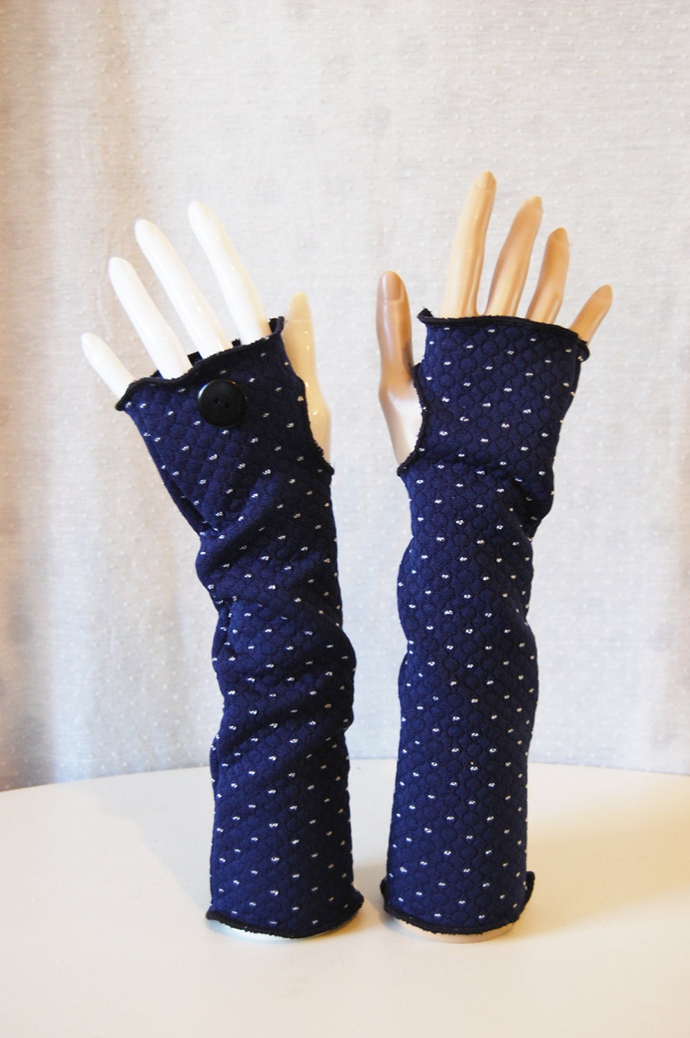 Mittens blue marine