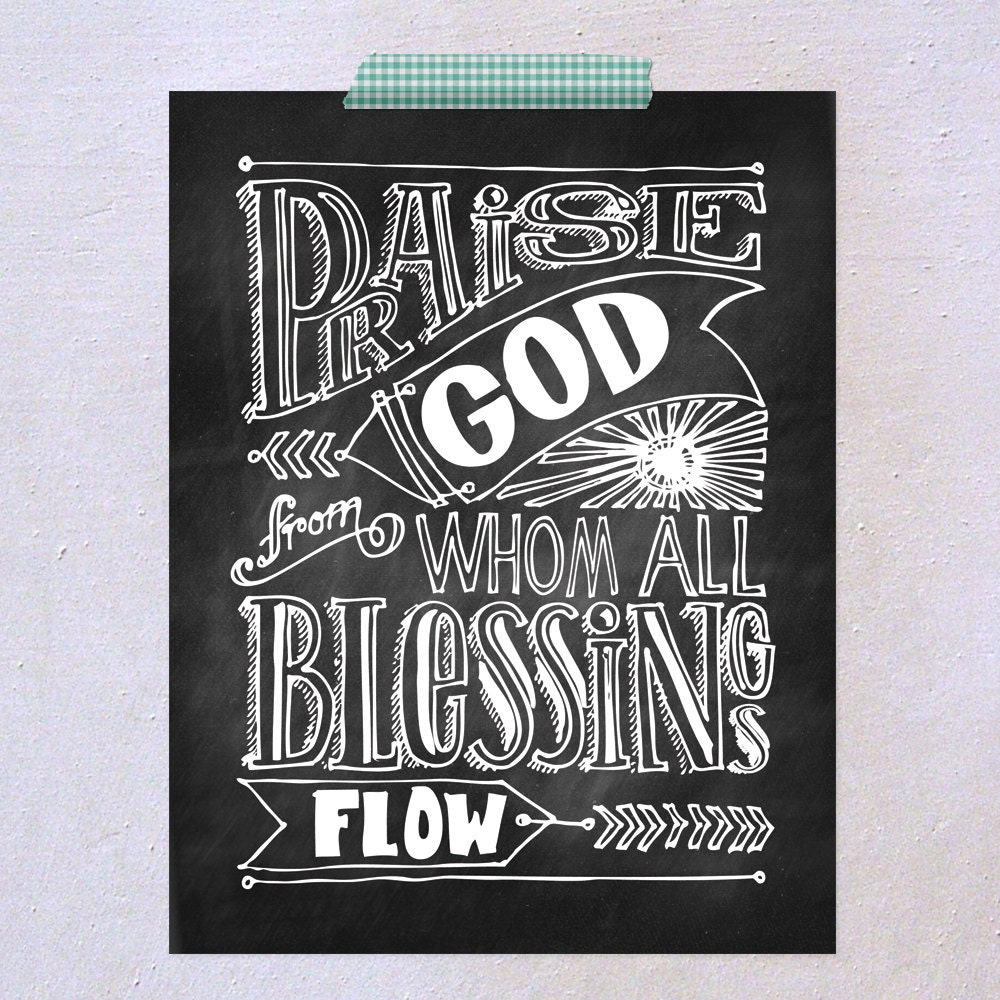 Praise God From Who All Blessings Flow