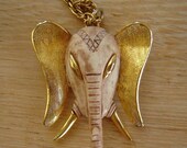 1970s small Razza elephant pendant - charity for animals