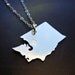 Sterling Silver State Pendants - Made to Order