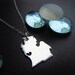 Michigan Sterling Necklace Personalize the Location of the Heart