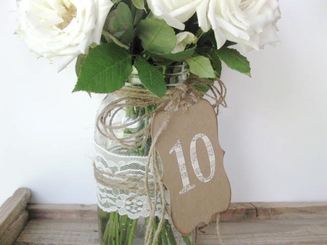 Table Numbers - 1 - 10 wedding table numbers - cream sheet music numbers - pick other colors - wedding decor - vintage wedding,