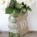 Table Numbers - 1 - 10 wedding table numbers - cream sheet music numbers - pick other colors - wedding decor - vintage wedding,