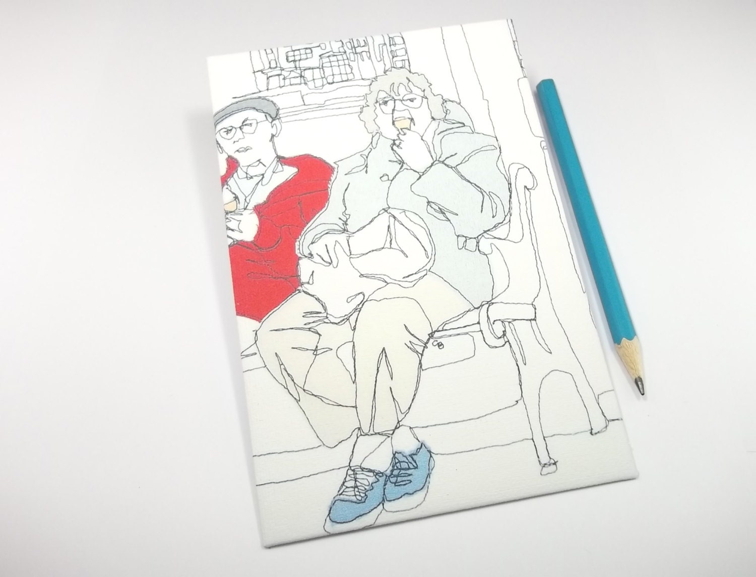 A Nice Day Out - Handmade Postcard