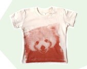 Kid's Tee Shirt, Red Panda, Screenprinted, Organic Cotton