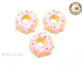 Sprinkle Frosted Donut Cabochons Deco - 4 pcs