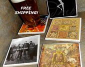 DAVE MATTHEWS BAND Ceramic Tile Album Covers Coasters Set of 4 - Free Shipping - Jam Band