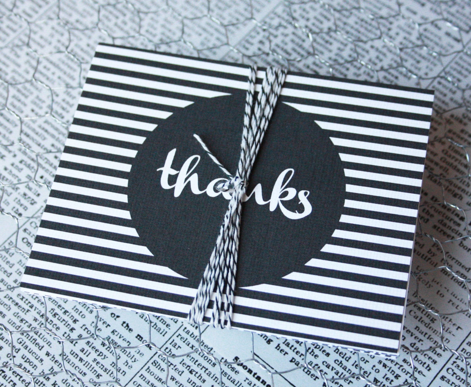 Printable Thank You Cards- Geo Patterns