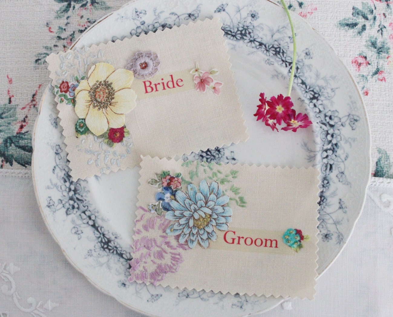 Pretty Decorated Linen Place Names (collection 7)