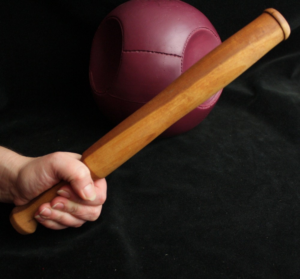 Quidditch Bludger Bat handmade one of a kind hand turned wooden bat Harry Potter Cosplay
