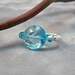 Stretch Band Ring, Aqua Blue Ring, Statement Ring, Cocktail Ring, Handmade Ring, Womens Ring