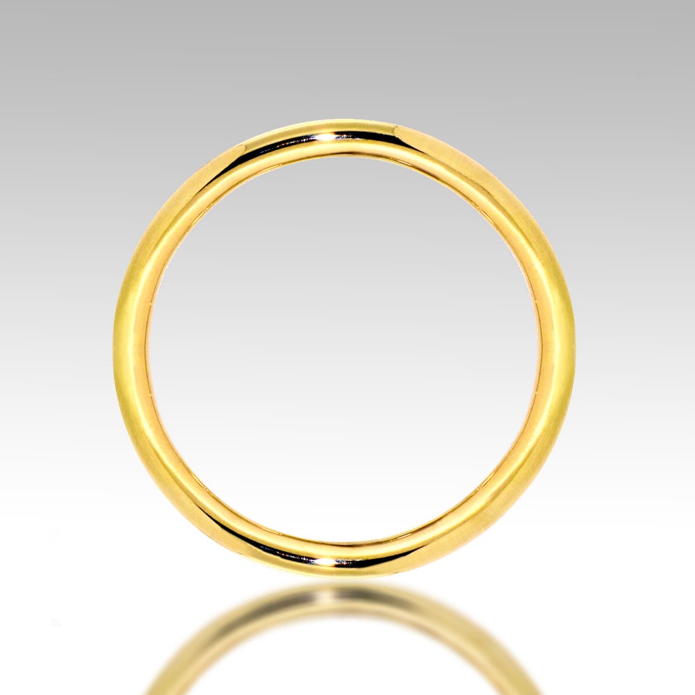 CLASSIC ROUND 14k Gold Wedding Band, Mens Womens Wedding Ring,  Simple Wedding Band, Custom jewelry