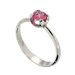 ROSE Cup Unique Engagement Ring, Pink Spinel Ring, 14K White Gold Ring, Solitaire Ring,  Italian jewelry by Arosha