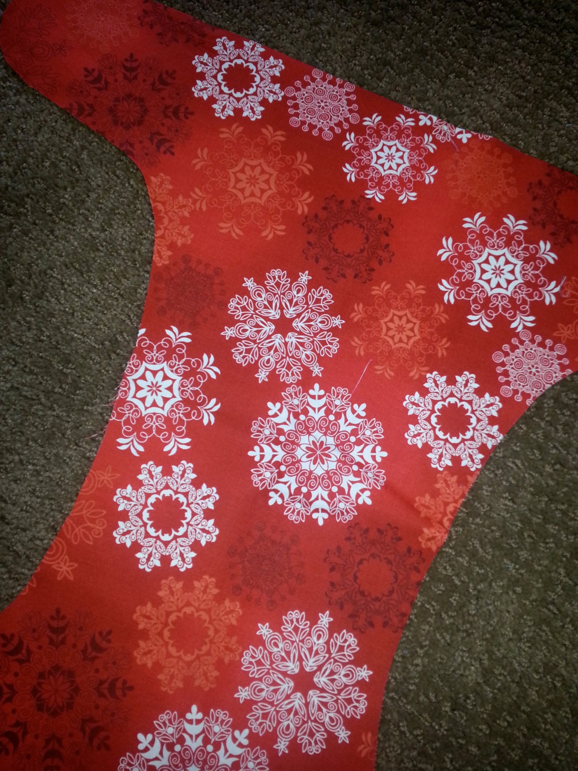 Cotton Diaper Cut - Winter Holiday Print