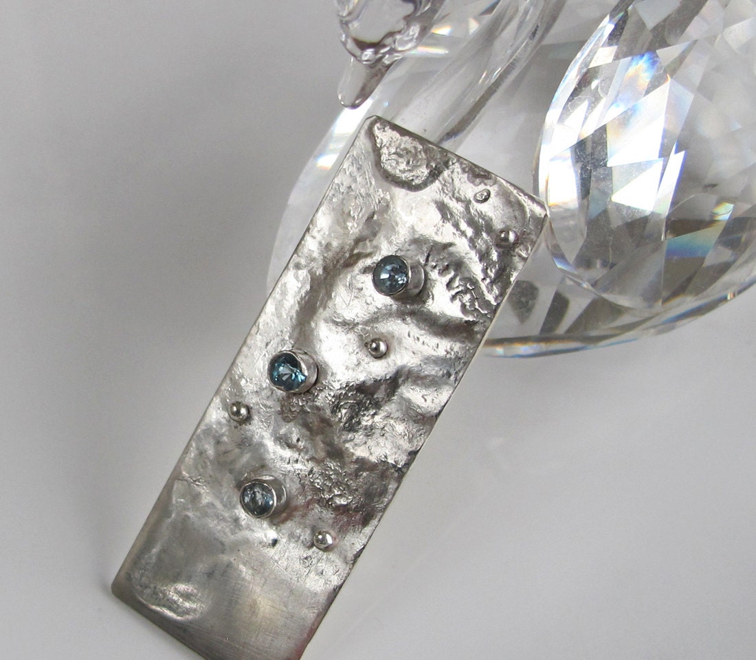 Artisan Jewelry: Topaz Pendant on Sterling Silver