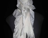 Habotai Silk and Fine Merino Wool Scarf