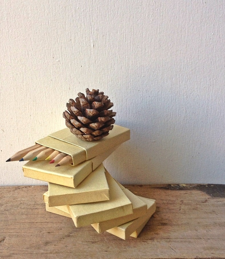 Bundle of Mini Pencils in Kraft Boxes - slightly imperfect for quick SALE