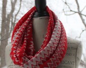 chevron knit infinity scarf