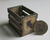 Miniature Cabernet Sauvignon Wine Crate (1 inch dollhouse scale)