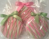 Hot Pink Lime Green Chocolate Covered Oreos Cookies Wedding Favors Baby Shower Christening Favors Custom Party Favors