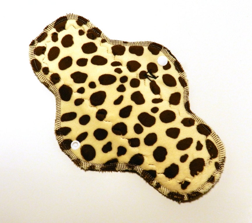 10 Inch Minky Normal Flow Reusable Cloth Pad by MotherMoonPads (Multiple Quantities Available)