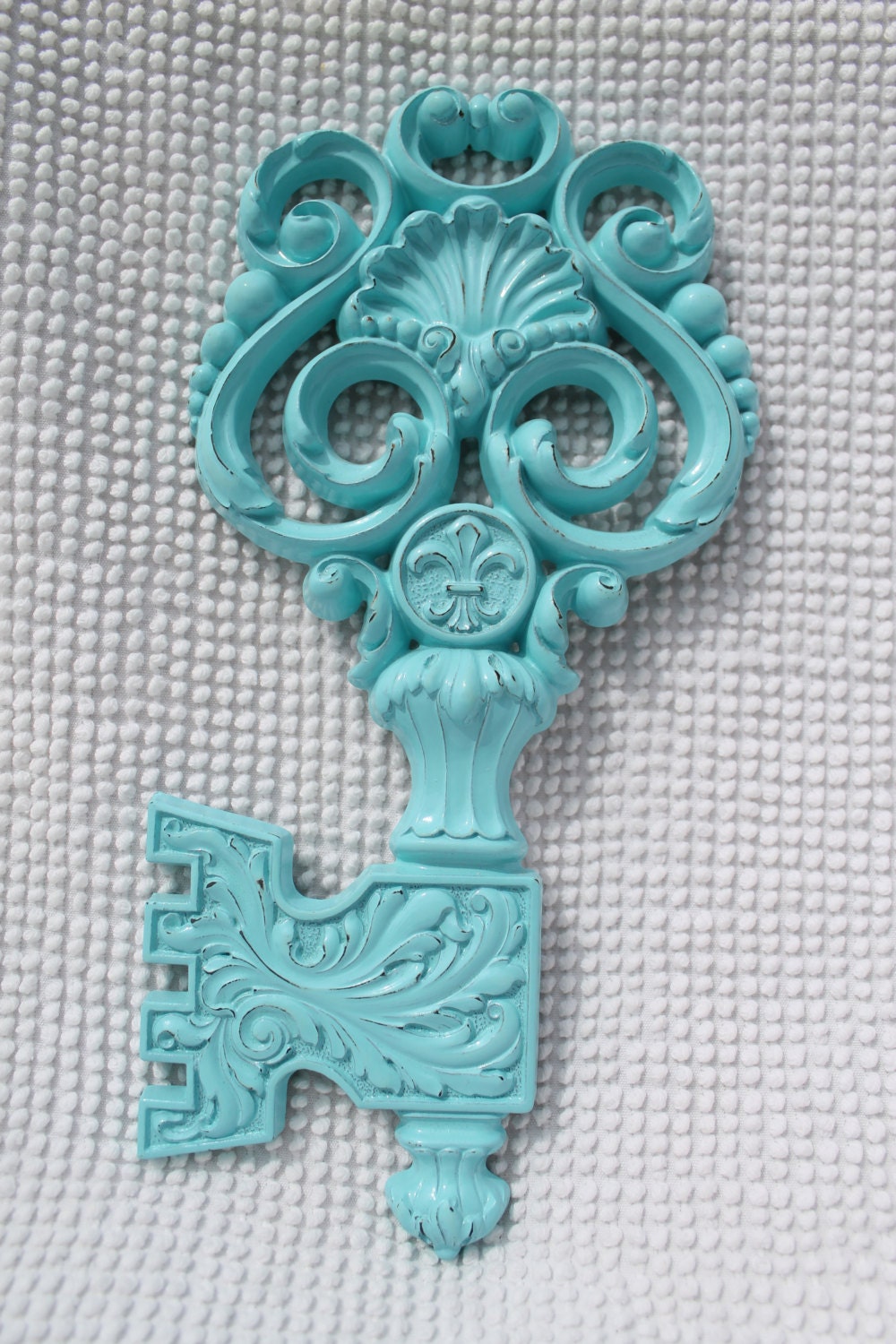 Upcycled Vintage Key - Aqua