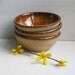 Prep Bowls - Set of Three Small Rustic Bowls - Brown and Black Raw Stone Ceramic Bowls - Handmade Stoneware Dipping Bowls - Specked Pottery