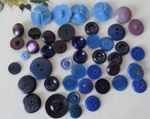 Vintage Blue Mix Buttons