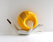 70s Panasonic Toot a Loop yellow radio - R72 model - Matsushita Japan- 1970s fashion beach chic - AM radio pre Walkman
