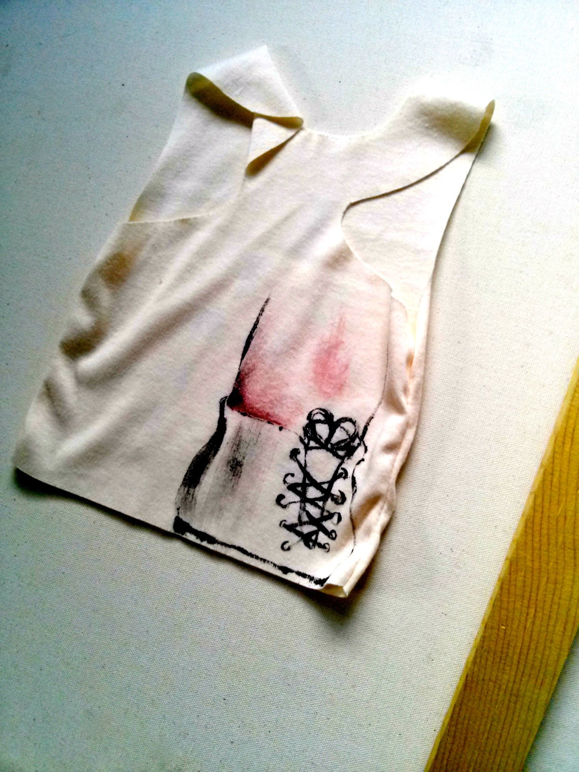 Elephant Shoe - Fathers day Family Love - Hand Painted Tank - sz 3-9 months