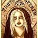 Truth Seeker' sepia mixed media art by Lisa Ferrante
