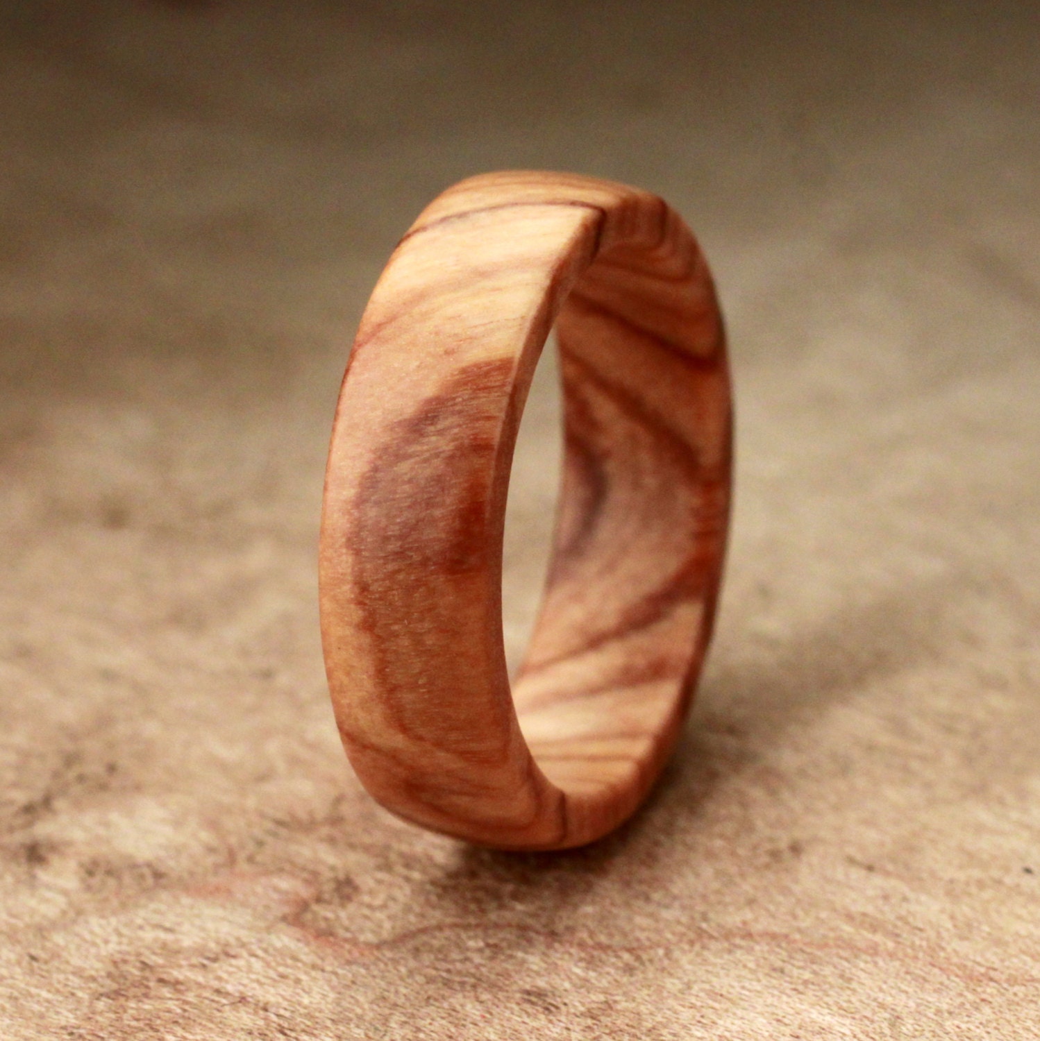 Custom Listing for Bernardo Lintz: Bethlehem Olive Wood Ring No. 8 Size 12.5
