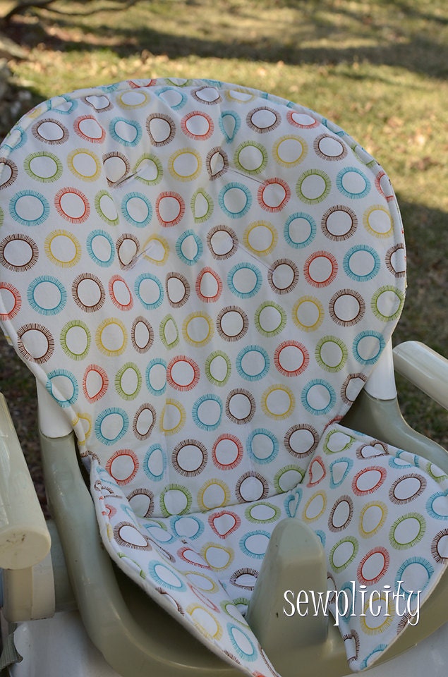 Fisher Price SPACE SAVER - Ship Ready Cover - Bermuda Circles