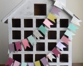 Little Miss Sarah Sewn Flag Paper Garland ///READY TO SHIP/// 10 ft