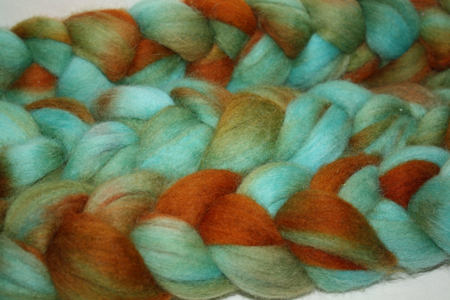 Hand Painted Corriedale Roving for Spinning, Felting, Crafts