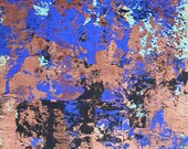color & texture study no. 5 (an original gouache painting on handmade recycled paper)