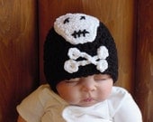 Skull Hat, Newborn to 3 Months