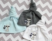 Woodland Raccoon Knot Hat - You pick ONE