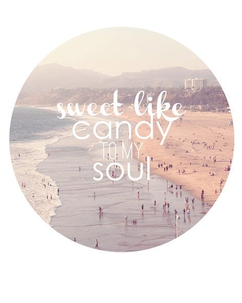beach art, california photography, dave matthews band quote, song lyric print, santa monica, pink, fine art photograph 8"x10"